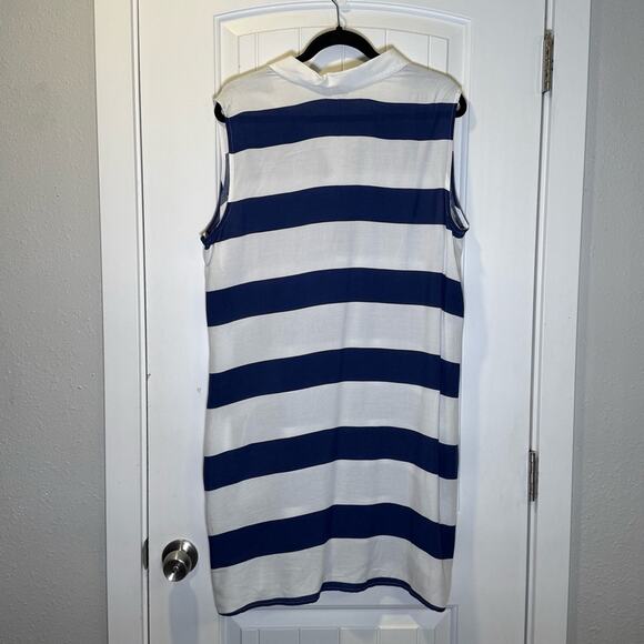 beachlunchlounge Blue and White Dress size XL - Picture 2 of 5